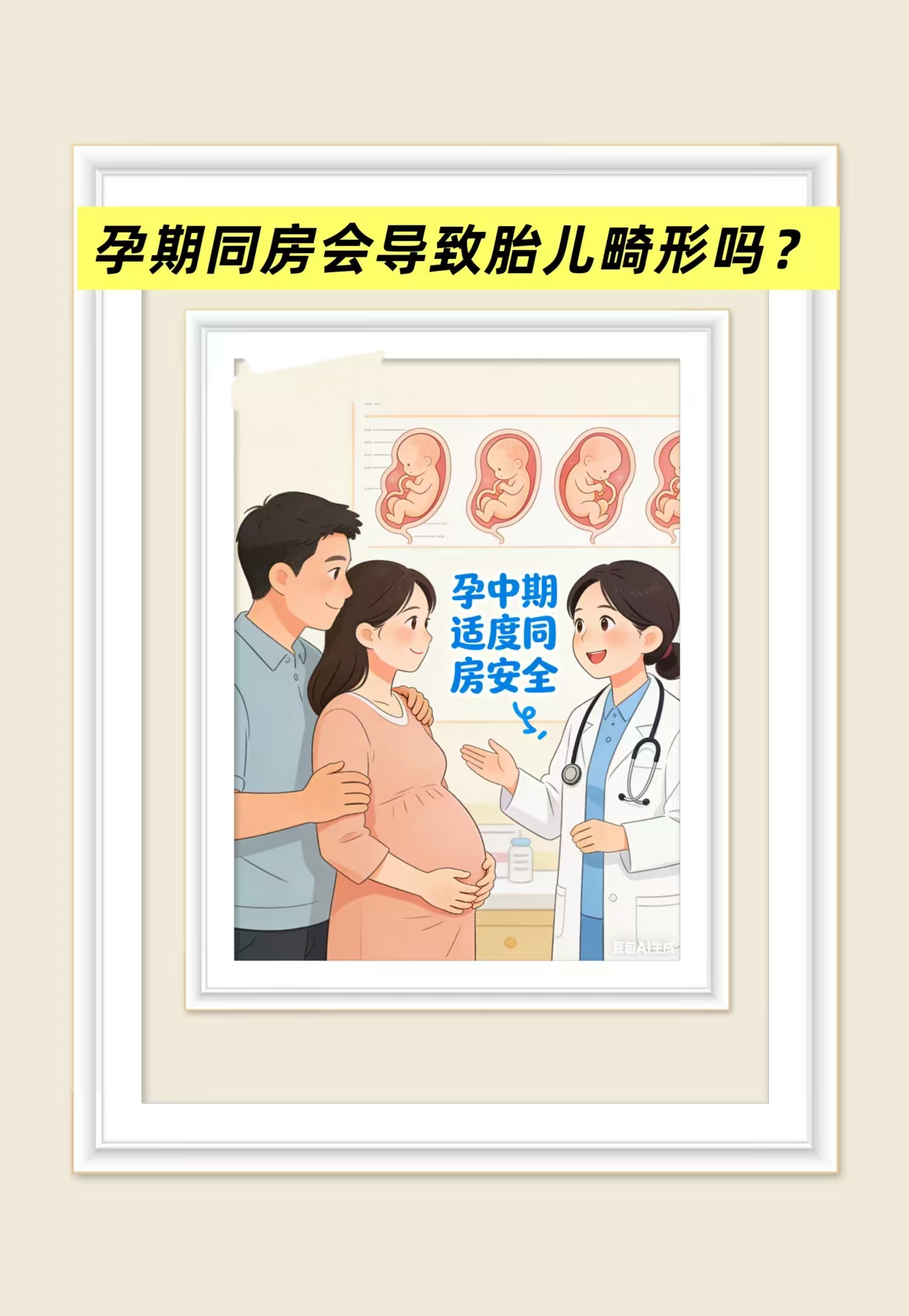 孕期同房會導致胎兒畸形嗎？